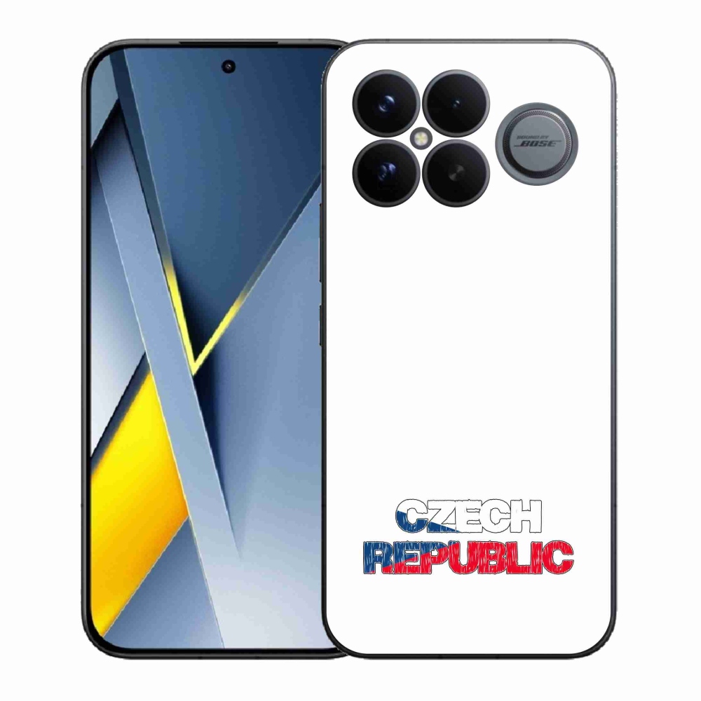 Gél borítás mmCase a Xiaomi Poco F8 Ultra - Csehország fehér háttérrel