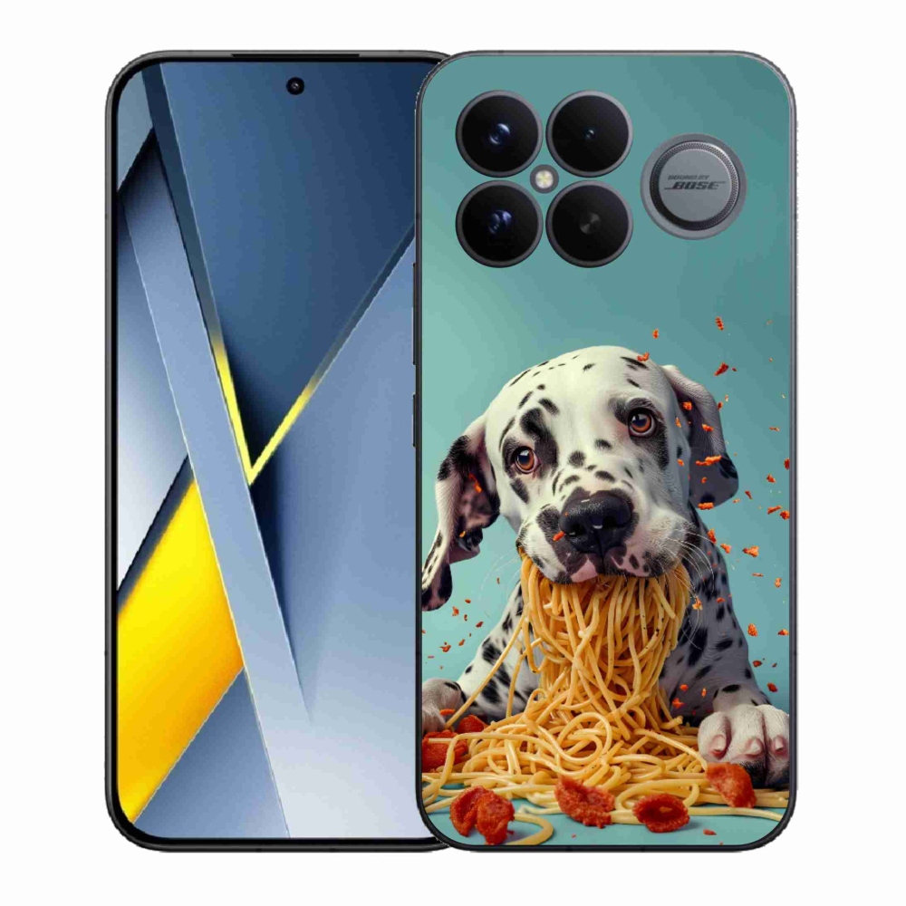 Gél borítás mmCase a Xiaomi Poco F8 Ultra számára - dalmát és spagetti