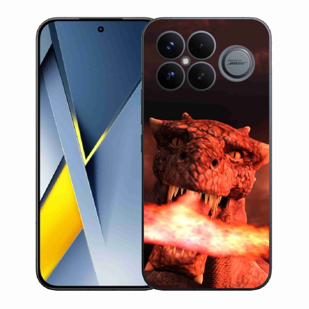 Gél borítás mmCase a Xiaomi Poco F8 Ultra számára - sárkány