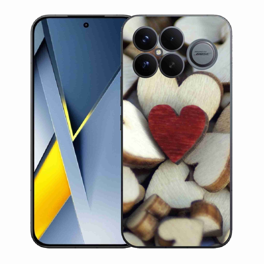 Gél borítás mmCase a Xiaomi Poco F8 Ultra számára - gravírozott piros szív