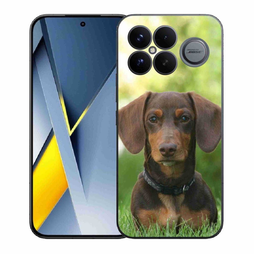 Gél borítás mmCase a Xiaomi Poco F8 Ultra készülékhez - barna tacskó