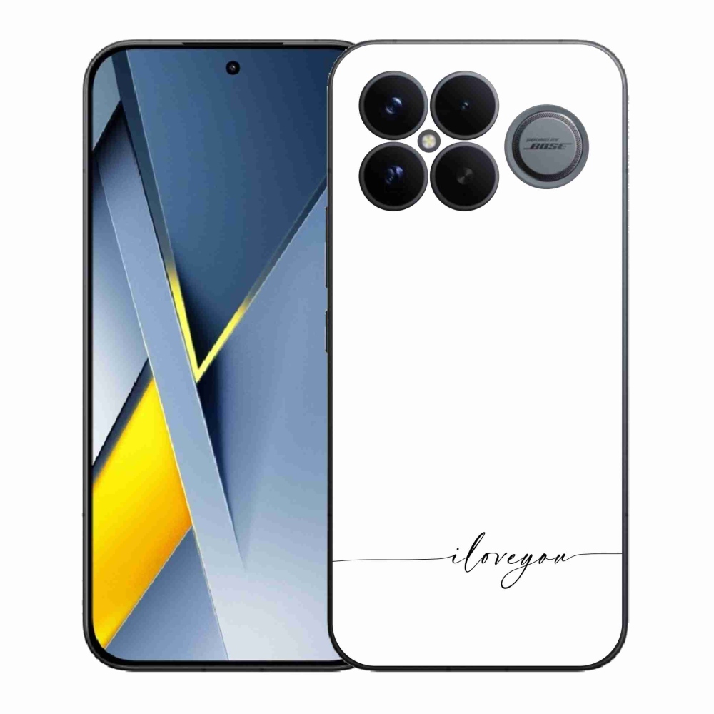Gél borító mmCase a Xiaomi Poco F8 Ultra számára - Szeretlek fehér háttérrel