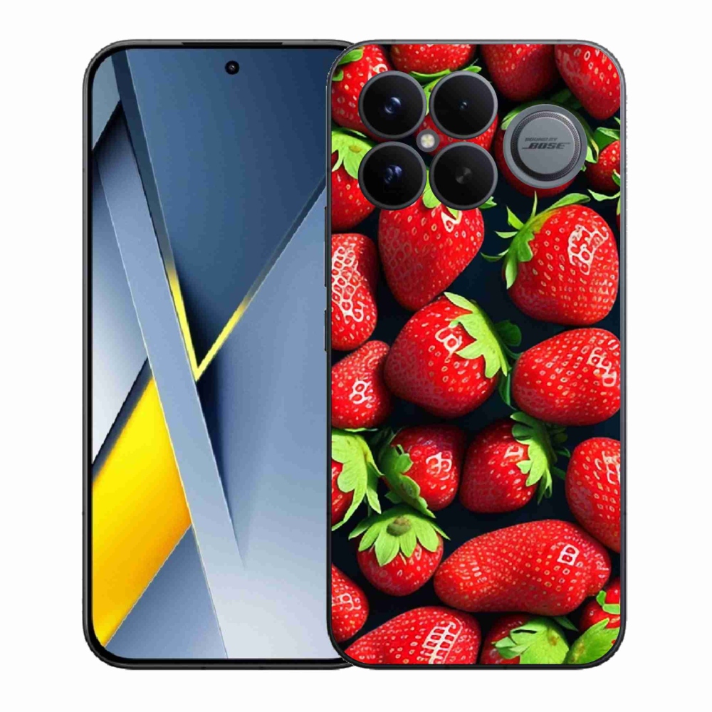 Gél borítás mmCase a Xiaomi Poco F8 Ultra készülékhez - eper