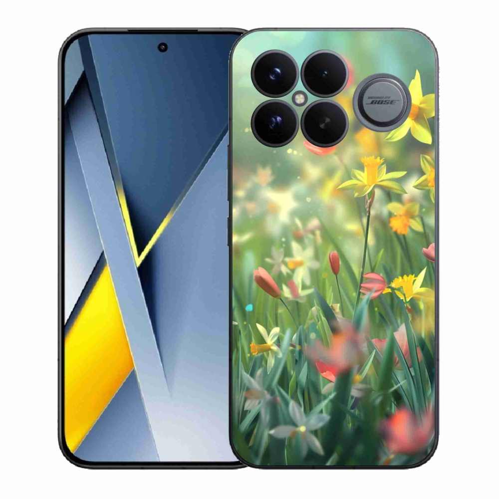 Gél borítás mmCase a Xiaomi Poco F8 Ultra számára - tavaszi virágok