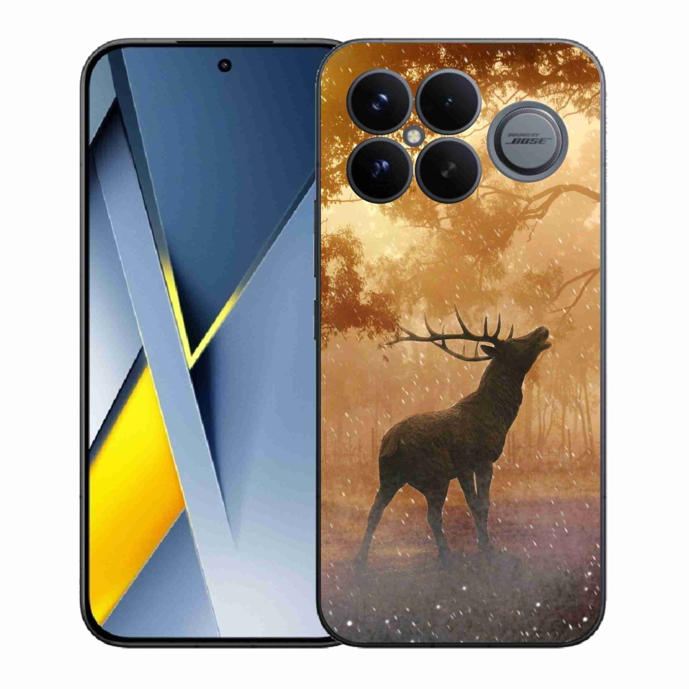 Zselés borítás mmCase a Xiaomi Poco F8 Ultra számára - szarvas a vadászaton