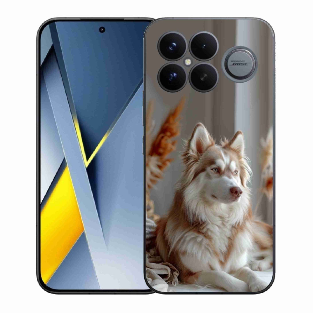 Gél borítás mmCase a Xiaomi Poco F8 Ultra számára - csendes szibériai husky
