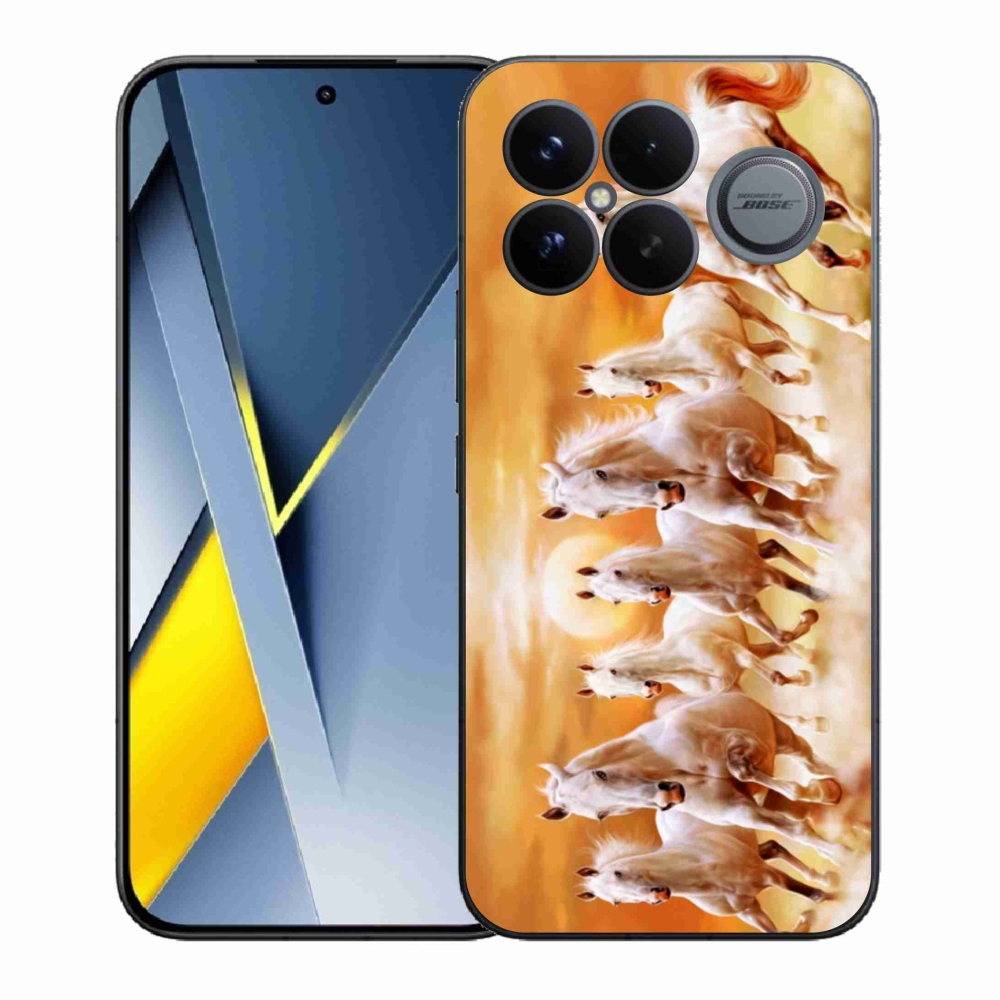 Gél borítás mmCase a Xiaomi Poco F8 Ultra számára - lovak 2