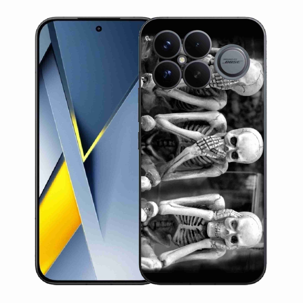 Gél borítás mmCase a Xiaomi Poco F8 Ultra számára - csontvázak