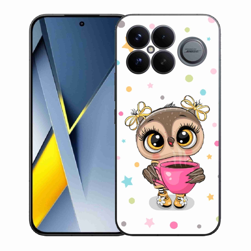 Gél borítás mmCase a Xiaomi Poco F8 Ultra számára - rajzfilm bagoly