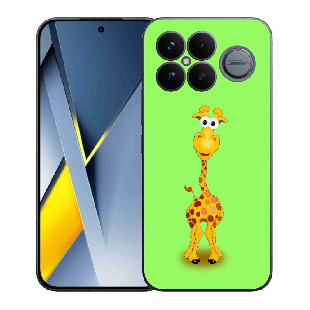 Gél borítás mmCase a Xiaomi Poco F8 Ultra számára - rajzfilm zsiráf