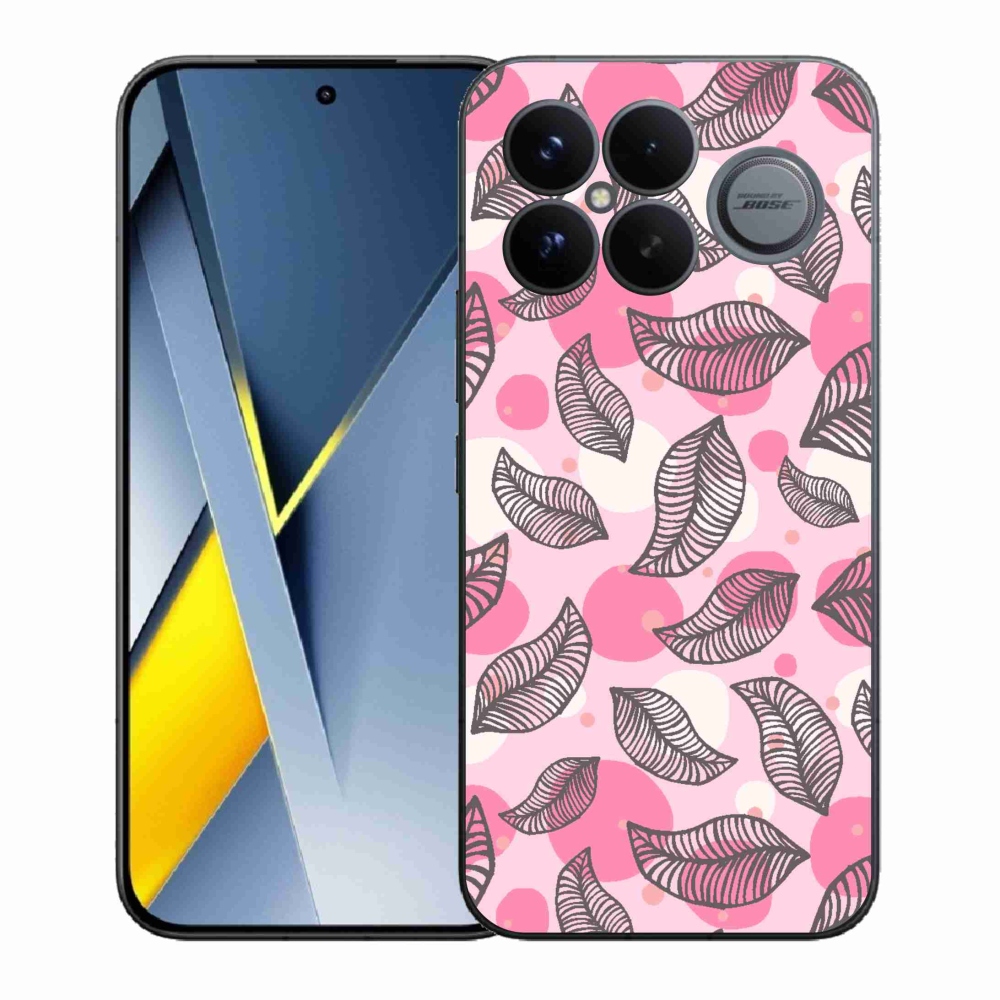 Gél borítás mmCase a Xiaomi Poco F8 Ultra számára - rajzfilmes hulló levelek