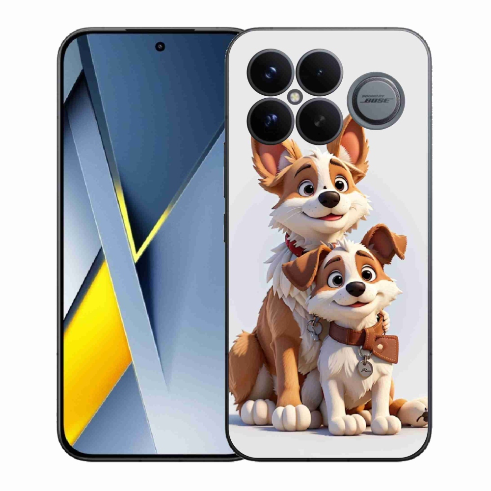 Gél borítás mmCase a Xiaomi Poco F8 Ultra számára - rajzoló kutyák
