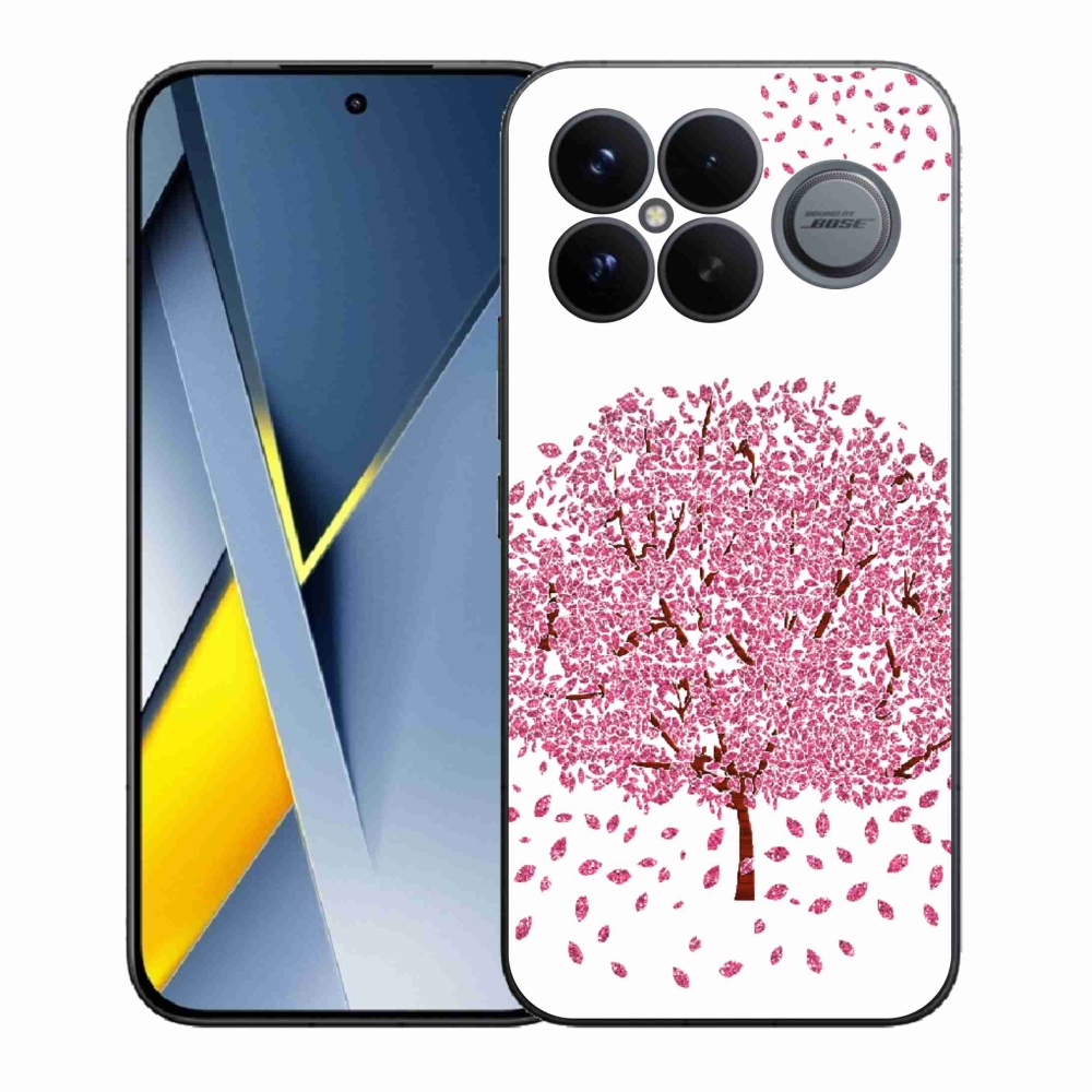 Gél borítás mmCase a Xiaomi Poco F8 Ultra számára - rajzfilmfa levelekkel