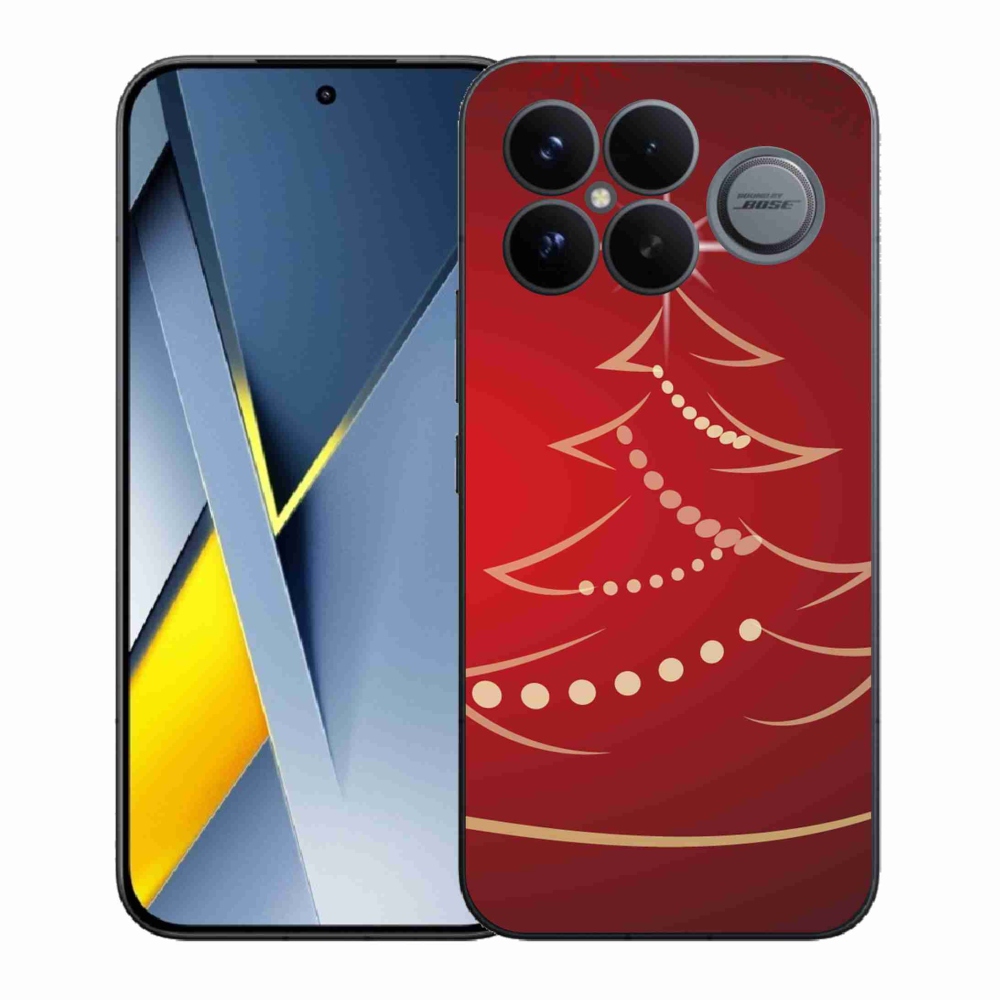 Gél borítás mmCase a Xiaomi Poco F8 Ultra számára - karácsonyfa karikatúra