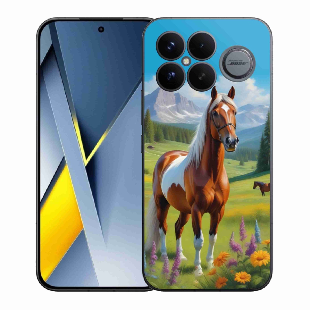 Gél borítás mmCase a Xiaomi Poco F8 Ultra számára - ló a réten
