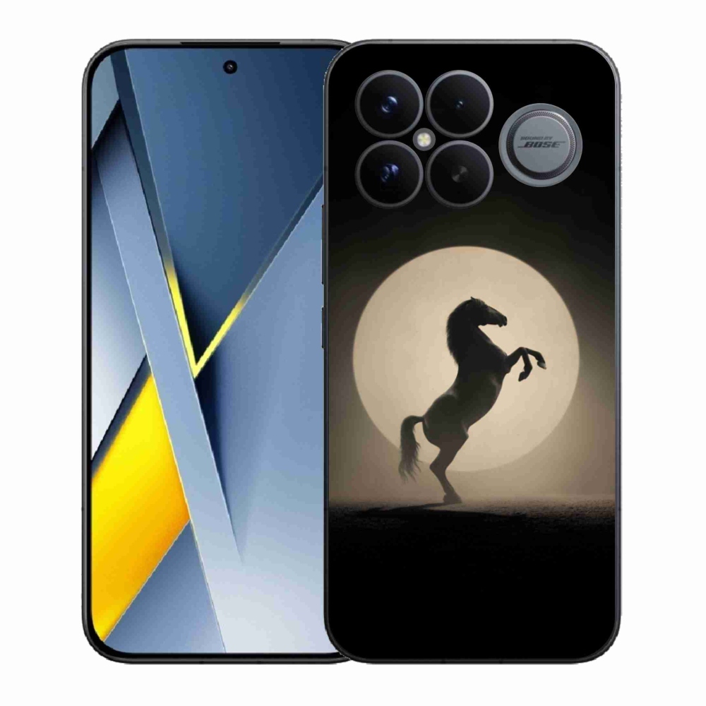 Gél borítás mmCase a Xiaomi Poco F8 Ultra számára - ló sziluettben