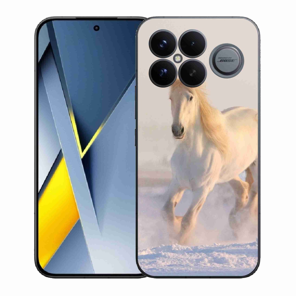 Gél borítás mmCase a Xiaomi Poco F8 Ultra számára - ló a hóban