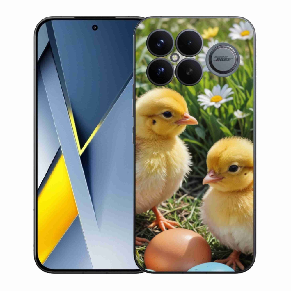 Gél borítás mmCase a Xiaomi Poco F8 Ultra számára - csirkék