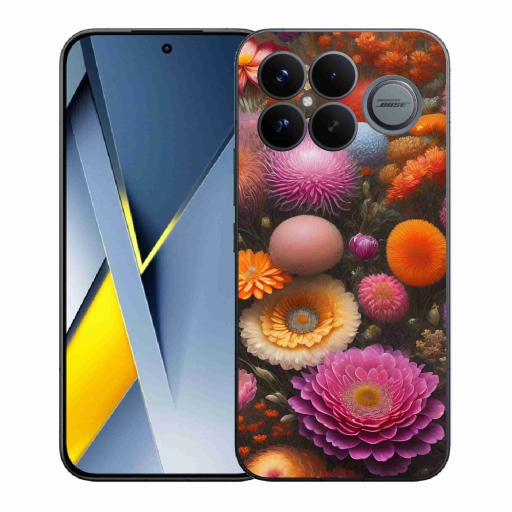 Gél borító mmCase a Xiaomi Poco F8 Ultra számára - virágos kompozíció