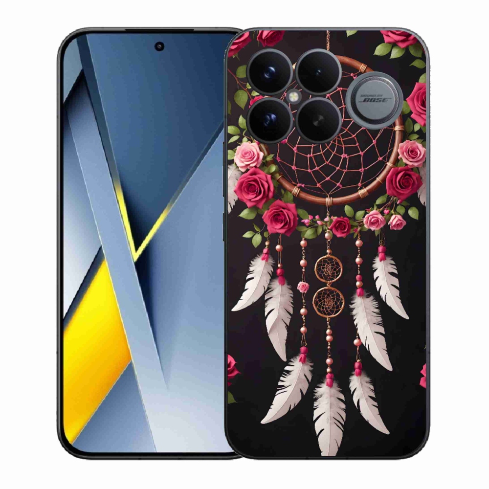 Gél borítás mmCase a Xiaomi Poco F8 Ultra számára - álomfogó rózsákkal