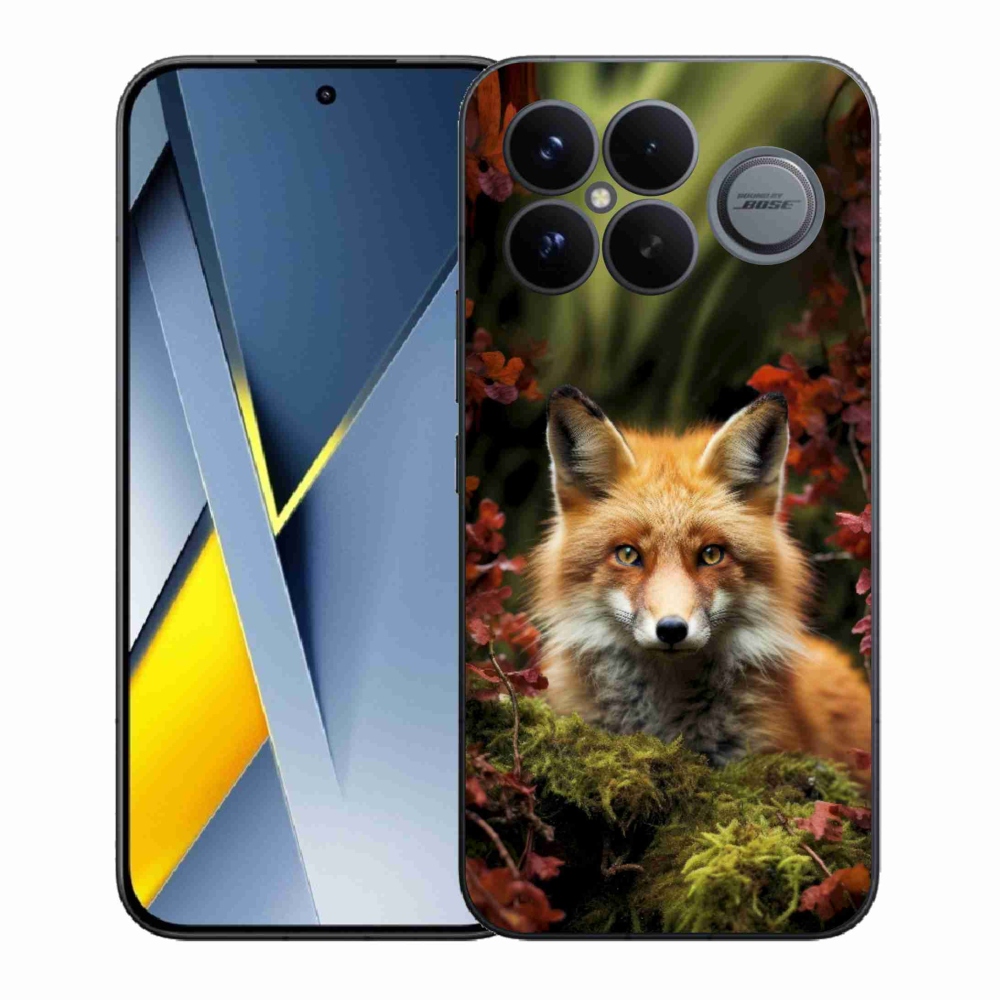 Gél borítás mmCase a Xiaomi Poco F8 Ultra számára - róka az erdőben