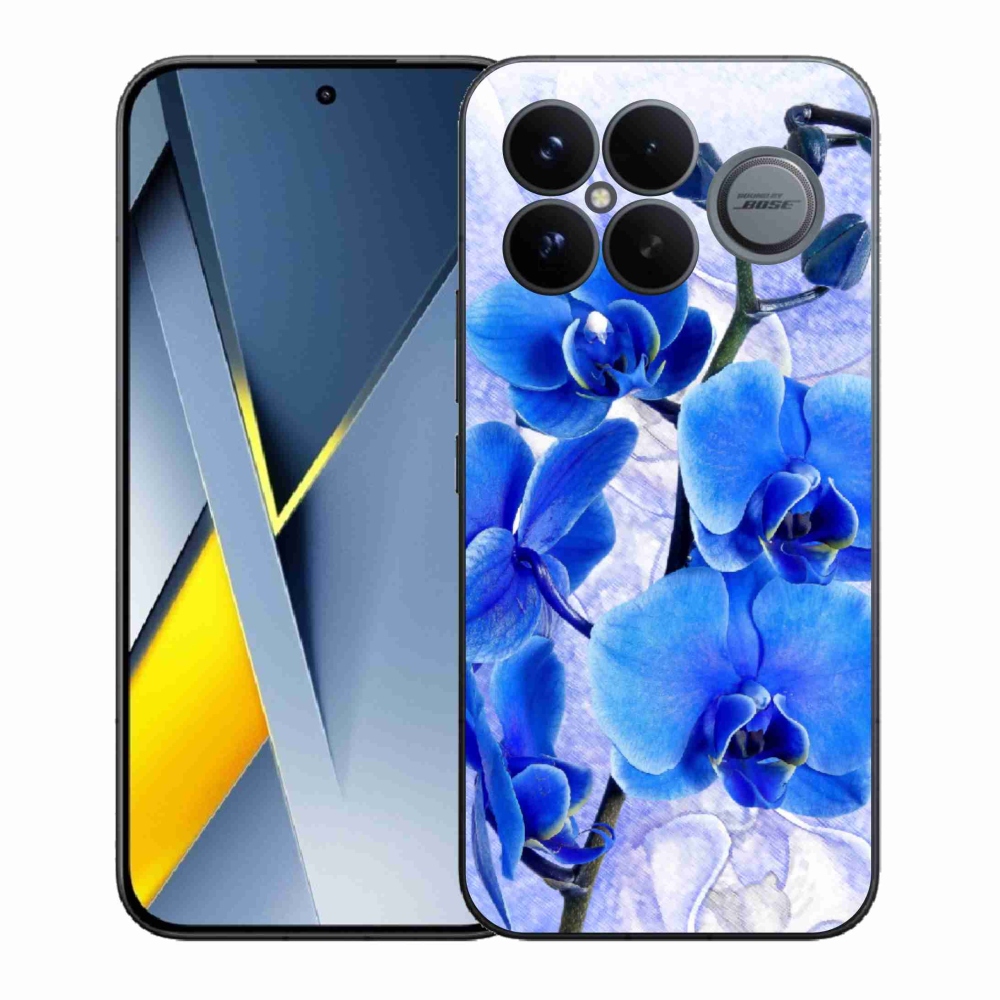 Gél borítás mmCase a Xiaomi Poco F8 Ultra számára - kék virágok