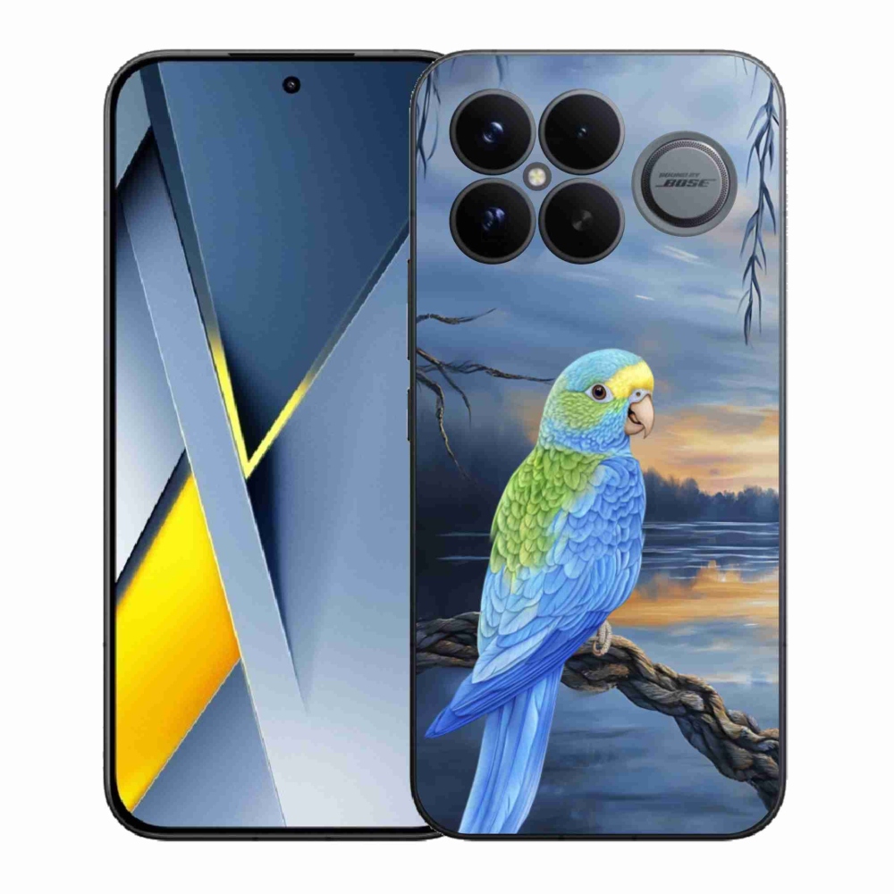 Gél borítás mmCase a Xiaomi Poco F8 Ultra készülékhez - kék papagáj