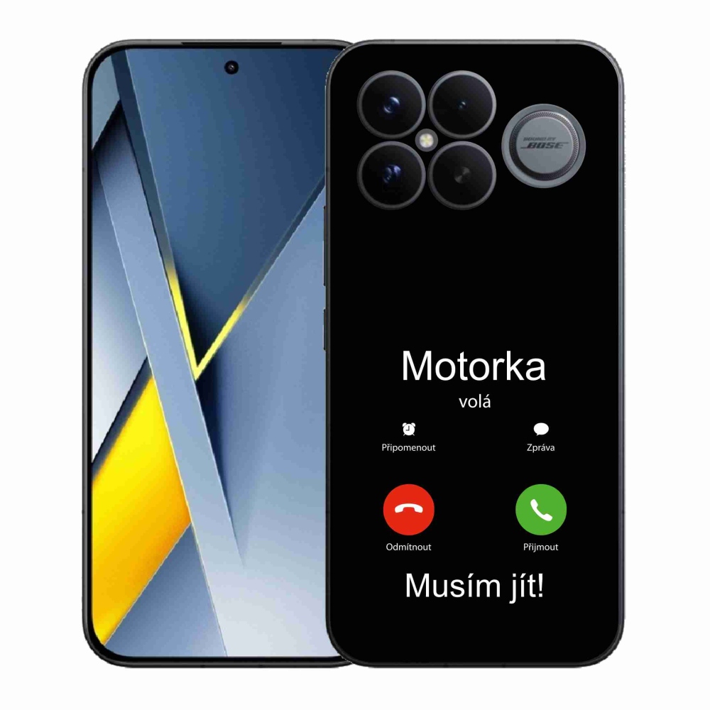 Gél borítás mmCase a Xiaomi Poco F8 Ultra - motoros hívások fekete háttérrel