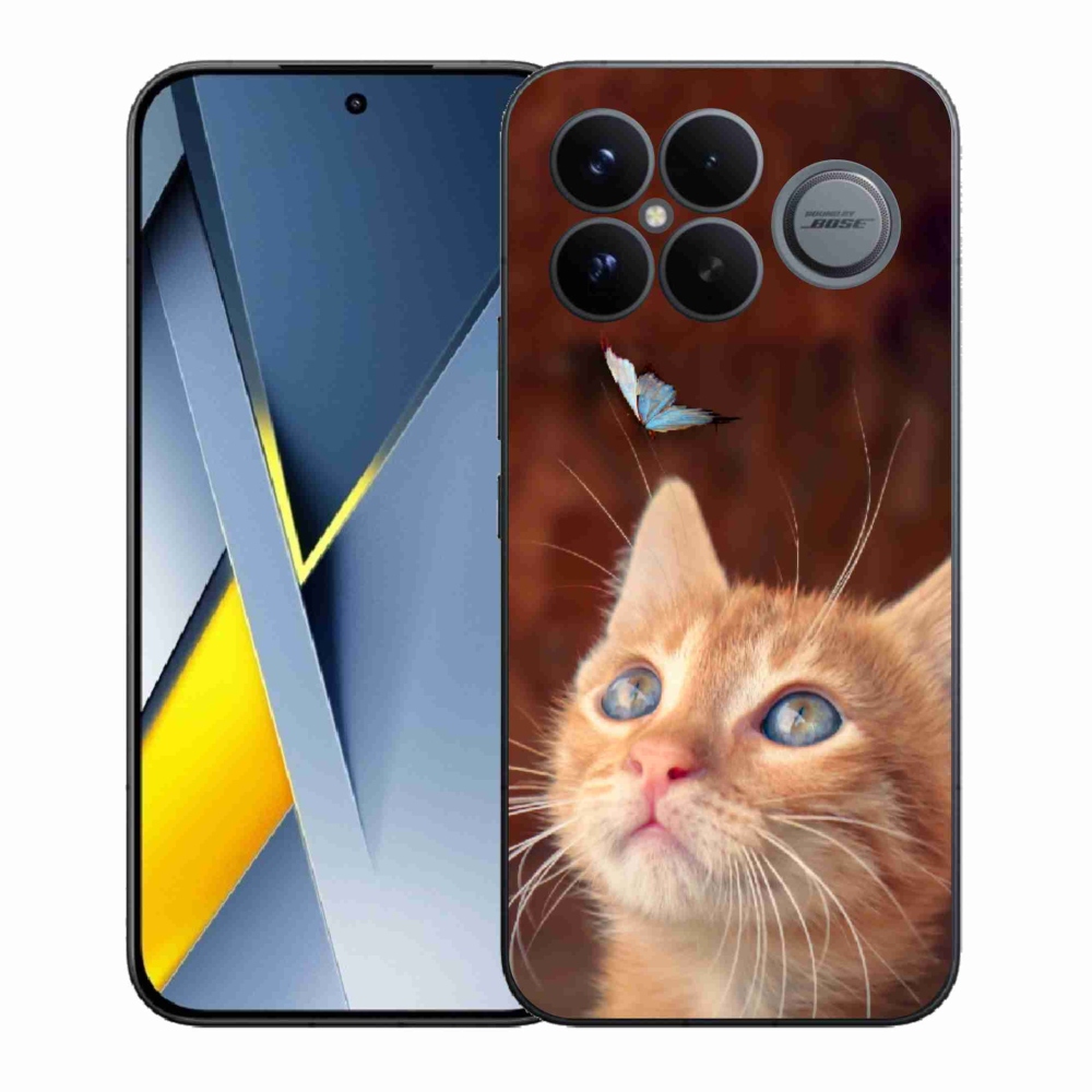 Gél borítás mmCase a Xiaomi Poco F8 Ultra számára - pillangó és cica