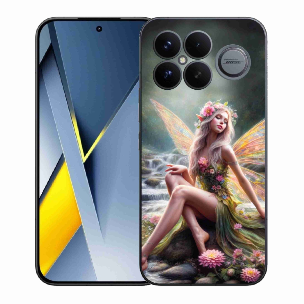 Gél borítás mmCase a Xiaomi Poco F8 Ultra - pillangó nőhöz 1