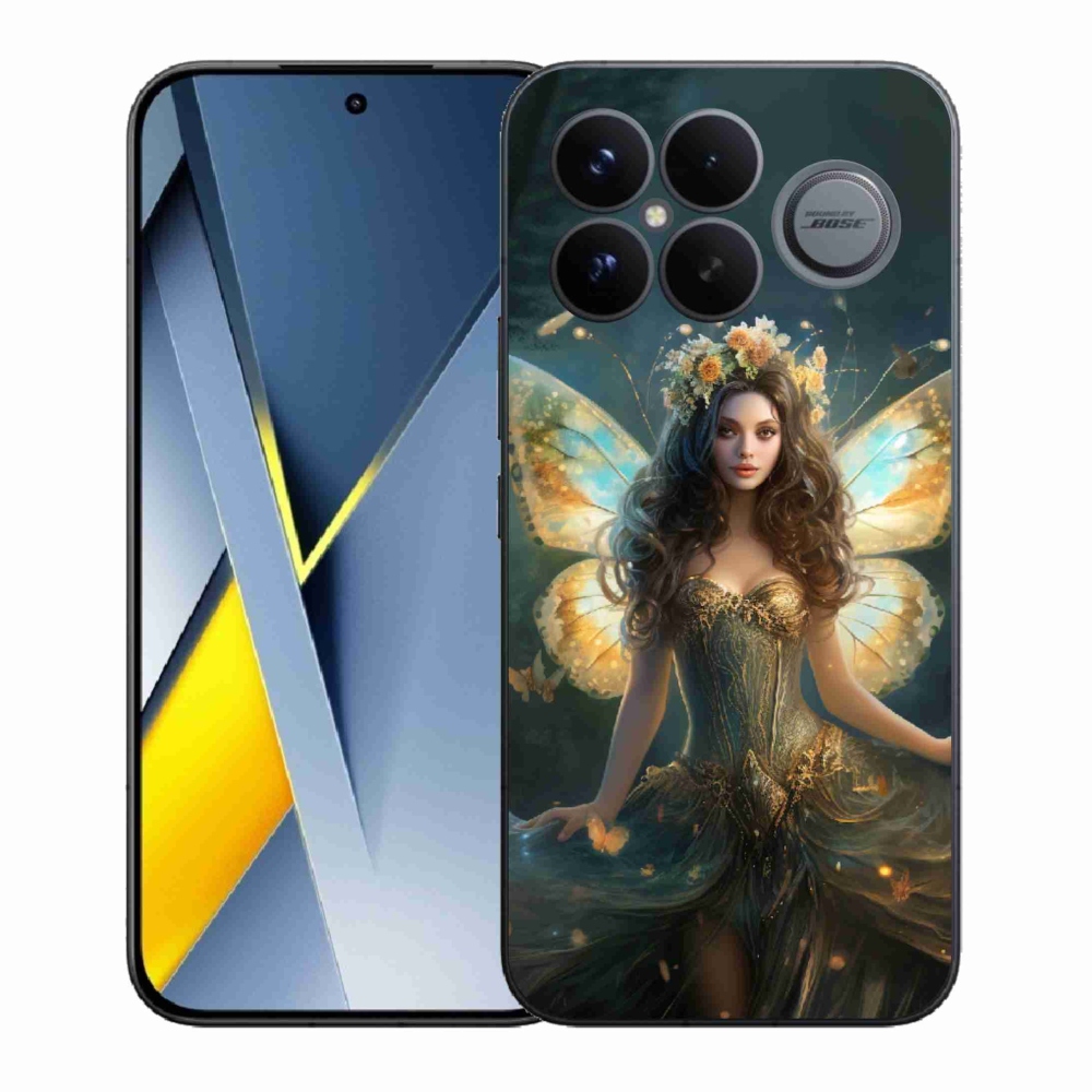 Gél borítás mmCase a Xiaomi Poco F8 Ultra számára - pillangó nő