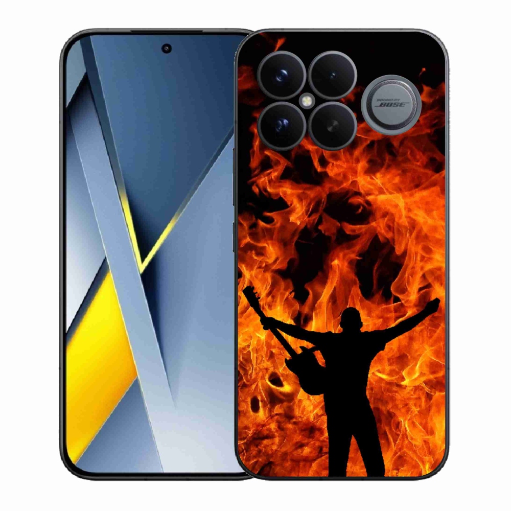 Gélburkolat mmCase a Xiaomi Poco F8 Ultra számára - zenész és tűz