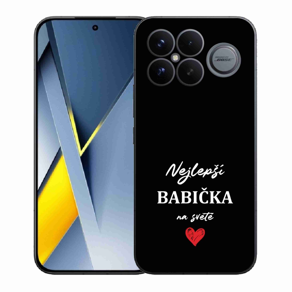 Gél borító mmCase a Xiaomi Poco F8 Ultra - a legjobb nagymama 1 fekete háttérrel