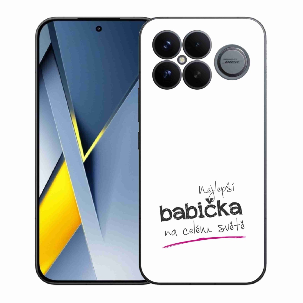 Gél borító mmCase a Xiaomi Poco F8 Ultra - legjobb nagymama 4 fehér háttérrel