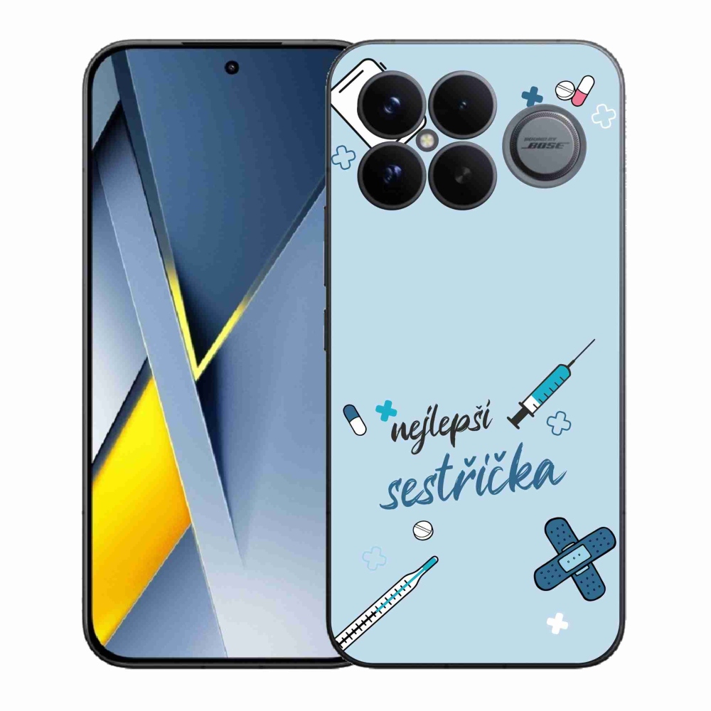 Gél borító mmCase a Xiaomi Poco F8 Ultra - legjobb kishúg kék háttérrel