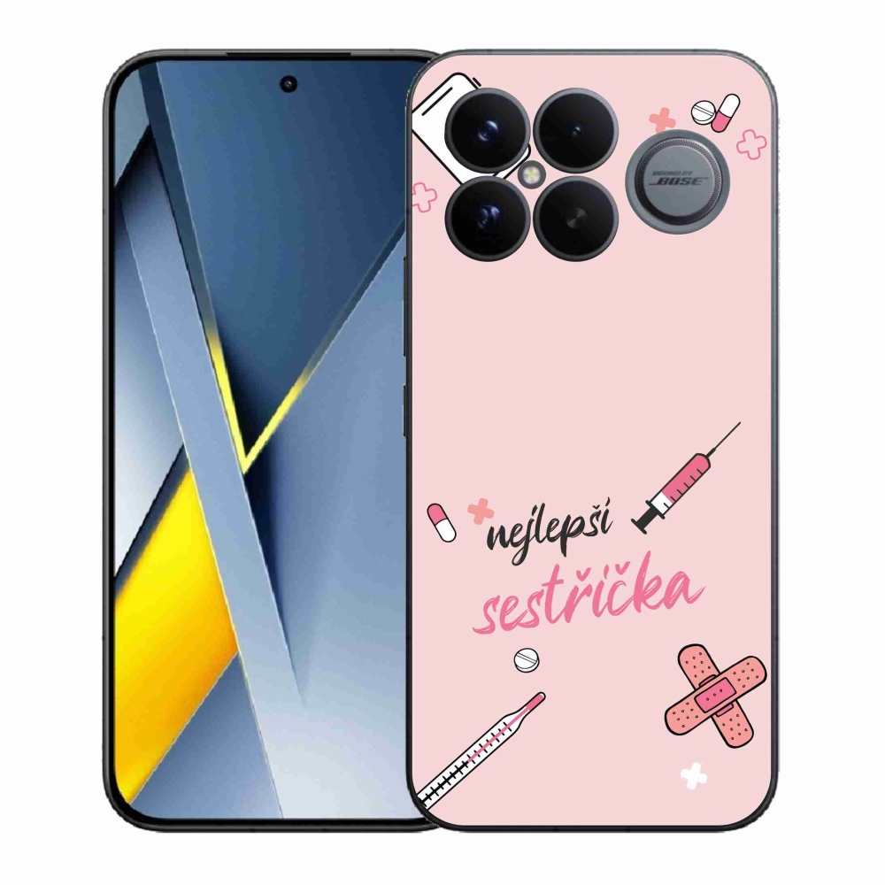 Gél borító mmCase a Xiaomi Poco F8 Ultra - legjobb kishúg rózsaszín háttérrel