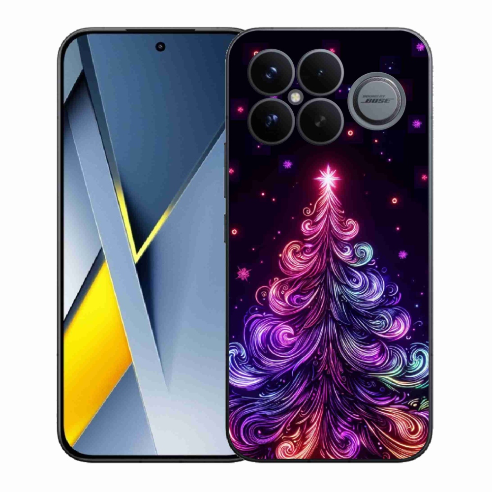 Gél borítás mmCase a Xiaomi Poco F8 Ultra számára - neon karácsonyfa 1