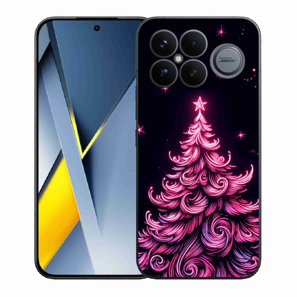 Gél borítás mmCase a Xiaomi Poco F8 Ultra számára - neon karácsonyfa 2