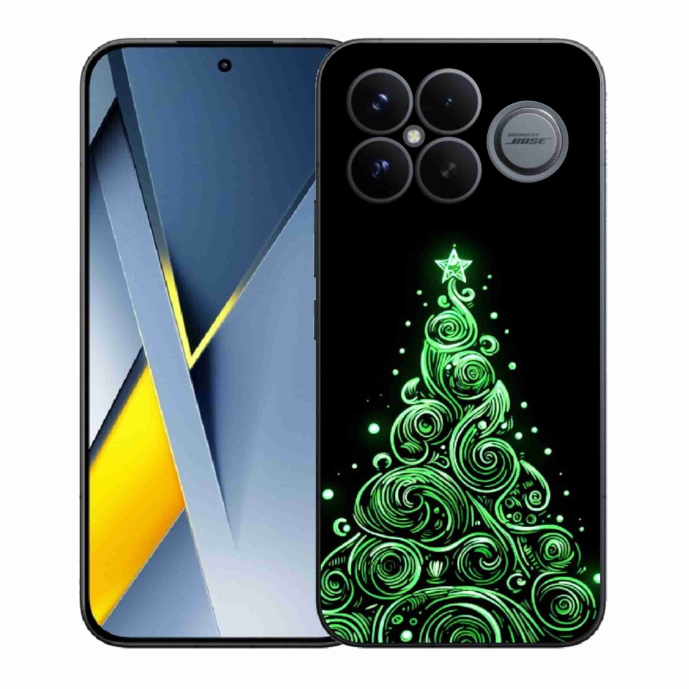 Gél borítás mmCase a Xiaomi Poco F8 Ultra számára - neon karácsonyfa 3