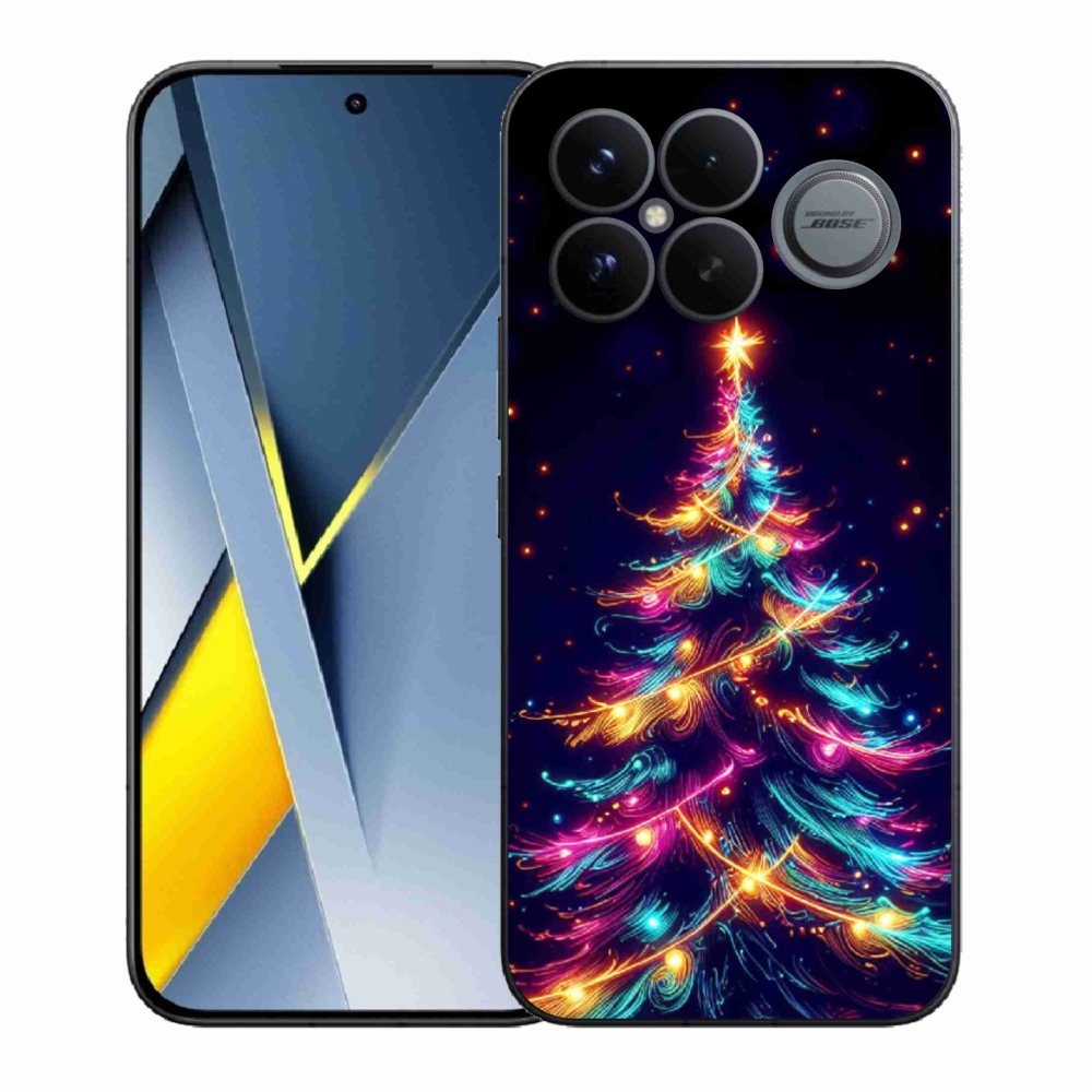 Gél borítás mmCase a Xiaomi Poco F8 Ultra számára - neon karácsonyfa