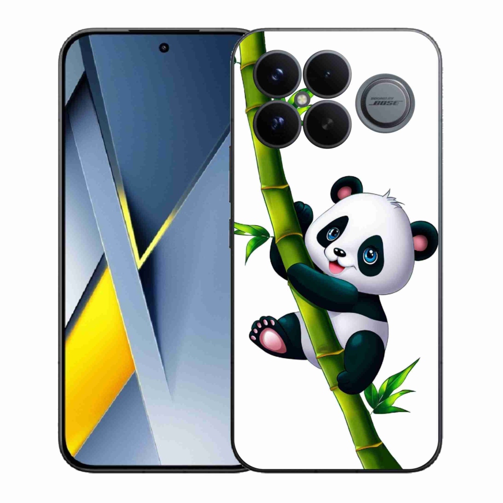 Gél borítás mmCase a Xiaomi Poco F8 Ultra számára - panda a bambuszon