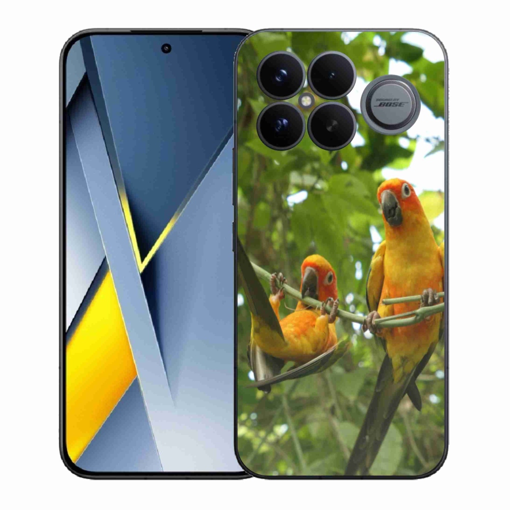 Gél borítás mmCase a Xiaomi Poco F8 Ultra számára - papagájok aratingy