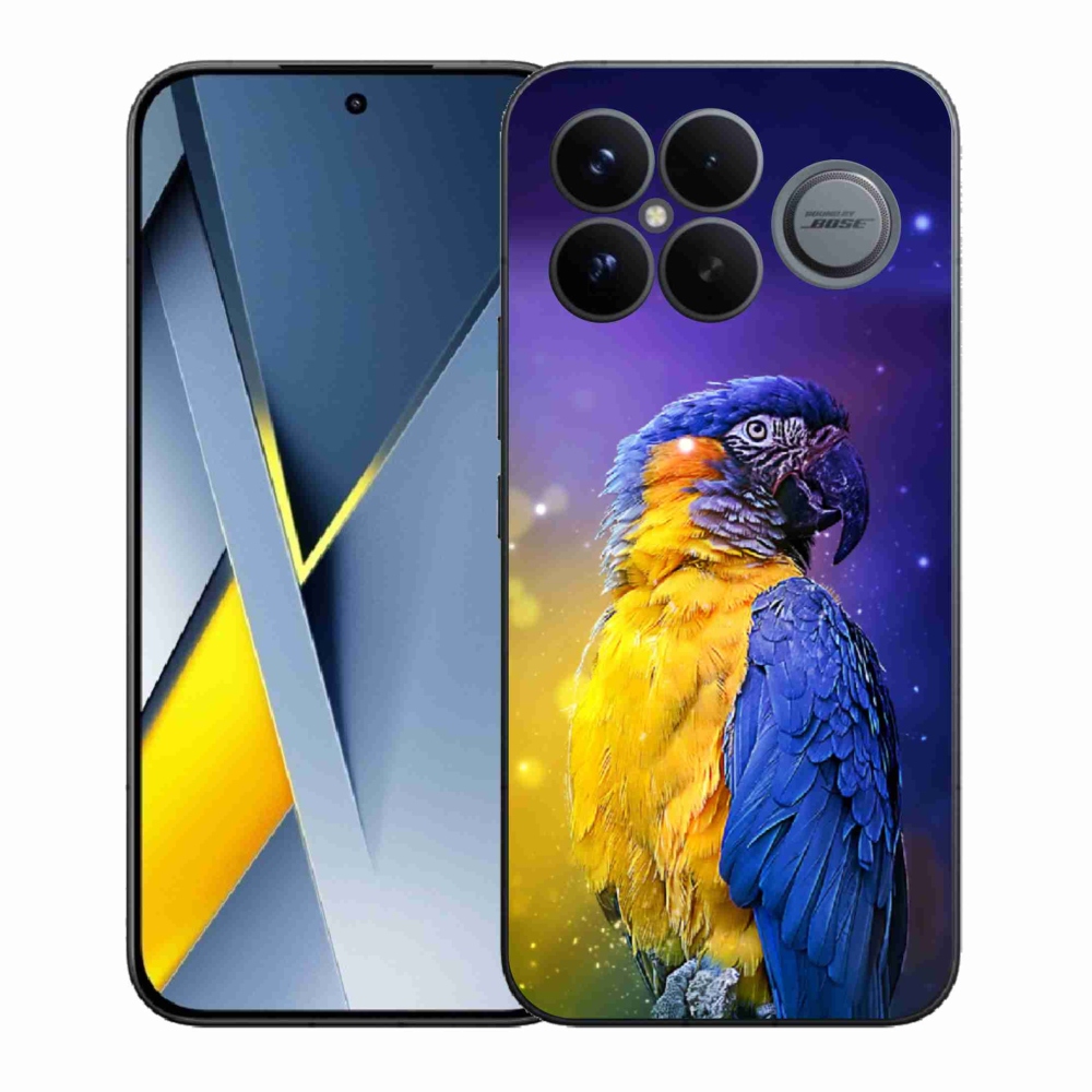 Gél borítás mmCase a Xiaomi Poco F8 Ultra számára - papagáj ara 1