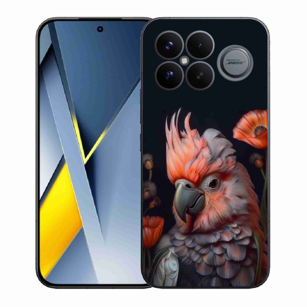 Gél borítás mmCase a Xiaomi Poco F8 Ultra számára - papagáj kakadu színekben