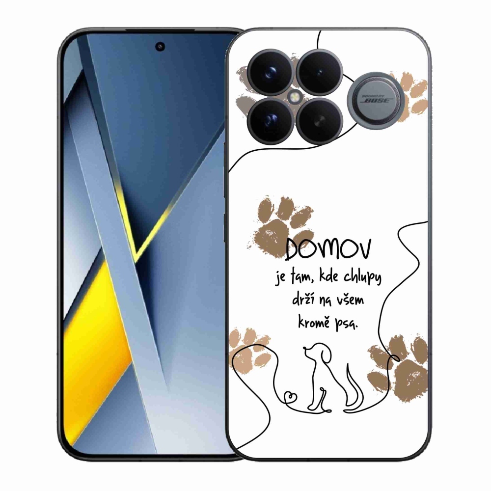 Gél borítás mmCase a Xiaomi Poco F8 Ultra számára - kutya motívum fehér háttérrel