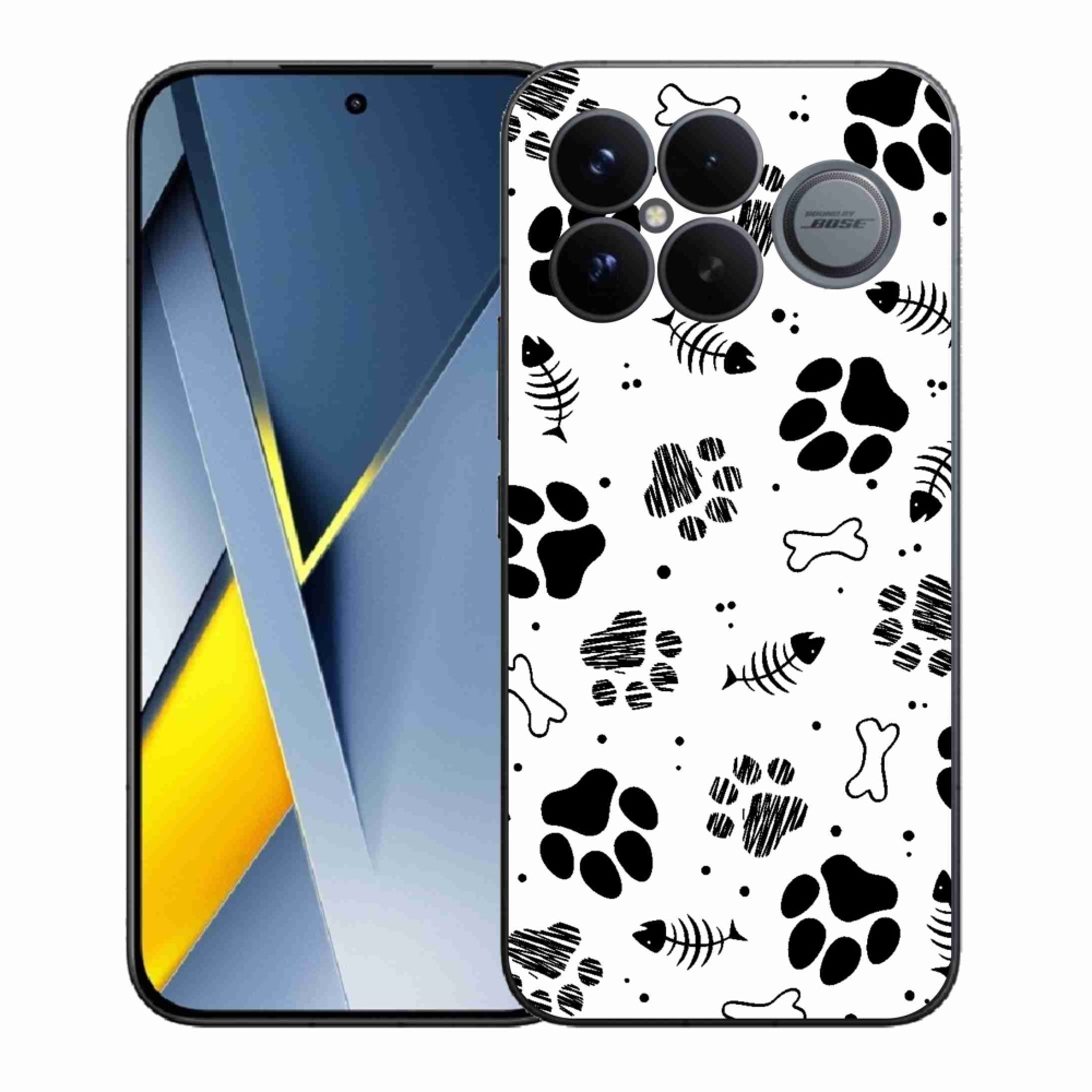 Gél borítás mmCase a Xiaomi Poco F8 Ultra számára - kutyamancsok 1