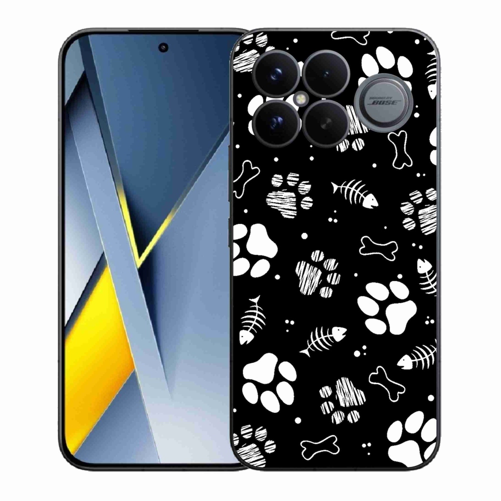 Gél borítás mmCase a Xiaomi Poco F8 Ultra számára - kutyamancsok