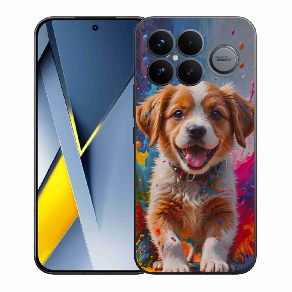 Gél borítás mmCase a Xiaomi Poco F8 Ultra számára - aranyos kiskutya 3
