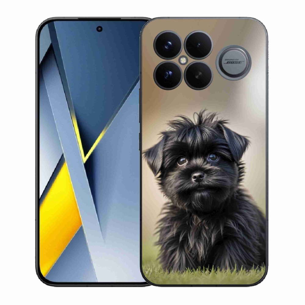 Gél borítás mmCase a Xiaomi Poco F8 Ultra számára - aranyos fekete kutya