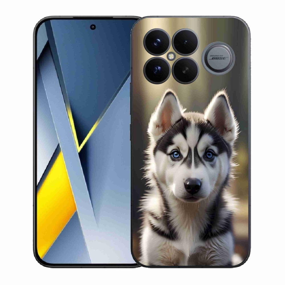 Gél borítás mmCase a Xiaomi Poco F8 Ultra számára - aranyos szibériai husky